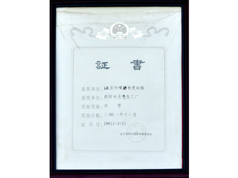 辽宁省科学技术进步三等奖